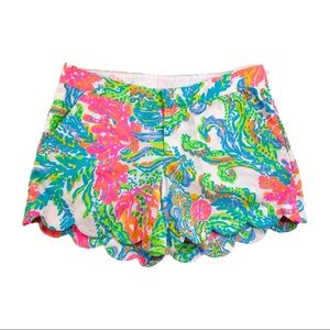 Lilly Pulitzer White Casa Marina Buttercup Shorts
